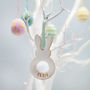Personalised Wooden Bunny Decoration, thumbnail 5 of 5