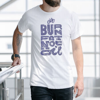 Personalised Burn Fat Cycling T Shirt Gift For Men, 3 of 3