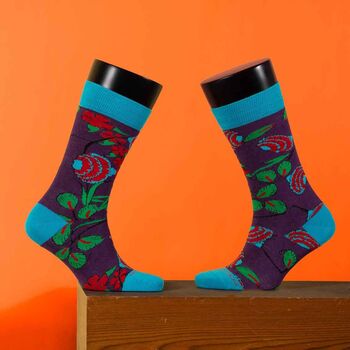 Cotton Socks Turkish Floral Design Collection, 4 of 5