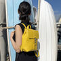 Handcrafted Small Yellow Backpack, thumbnail 2 of 8
