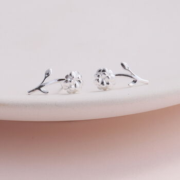 Birth Month Flower Earring Studs, 3 of 12