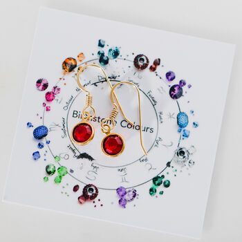Birthstone Drop Earrings, 3 of 11
