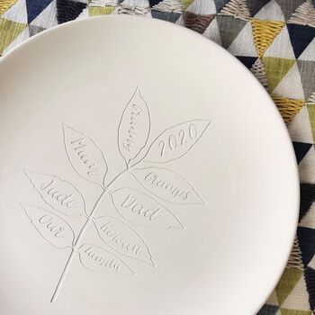 Personalised Family Tree Decorative Plate, 3 of 4