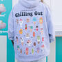Chilling Out Women's Ice Cream Guide Hoodie, thumbnail 3 of 4