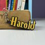 Wizard Inspired Personalised Name Keyring, thumbnail 1 of 3