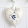 Personalised Couples Initials Hanging Heart Gift, thumbnail 6 of 12