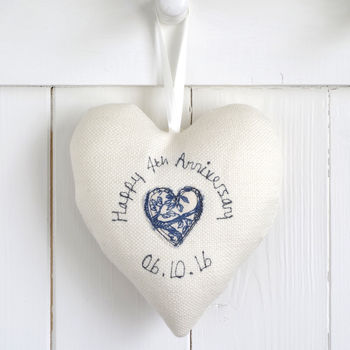 Personalised Couples Initials Hanging Heart Gift, 6 of 12