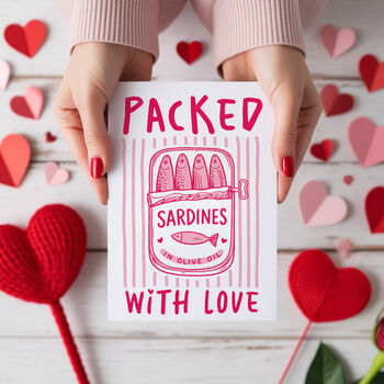 Packed With Love Sardine Valentine’s Card, 2 of 6