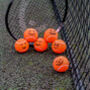 Six Spooky Pumpkin Halloween Tennis Balls, thumbnail 5 of 7