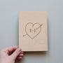 Personalised Wooden Love Card, thumbnail 1 of 4