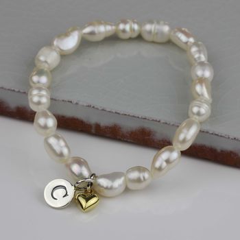 Personalised Children's Pearl And Heart Bracelet, 7 of 9