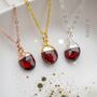 Garnet Birthstone Necklace, thumbnail 4 of 11