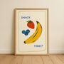 Snack Time? Kids Illustration Print Toddler Nursery, thumbnail 2 of 7