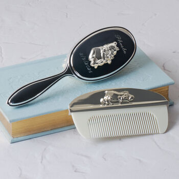 Personalised Winnie The Pooh Baby Brush And Comb Set, 4 of 4
