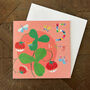Strawberries 5th Birthday Card, thumbnail 1 of 4