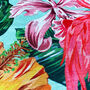 Tropical Pink Flamingo Botanical Cushion Cover, thumbnail 8 of 10