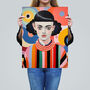 The Art Student Fun Bright Portrait Wall Art Print, thumbnail 2 of 6