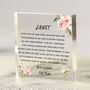 Personalised Retirement Message Acrylic Block Gift, thumbnail 1 of 2