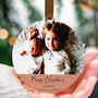 Family Photo Personalised Wooden Christmas Bauble, thumbnail 1 of 8