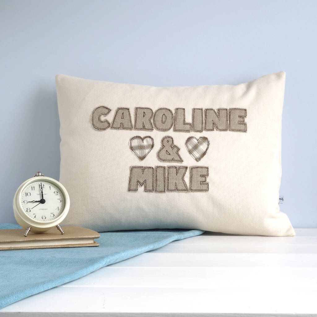 Personalised Couples Cushion Gift By milly and pip gifts and cards