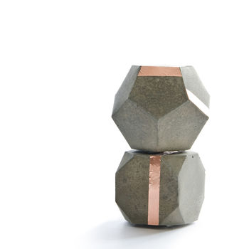 Geometric Concrete Sculpture Set Of Two, 4 of 6