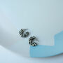 Marble Terrazzo Super Mini Hoop Earrings, thumbnail 5 of 7