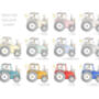 Personalised Children's Farm Tractor Nursery Art Print, thumbnail 5 of 10