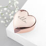 Personalised Rose Gold Plated Heart Trinket Box, thumbnail 3 of 4