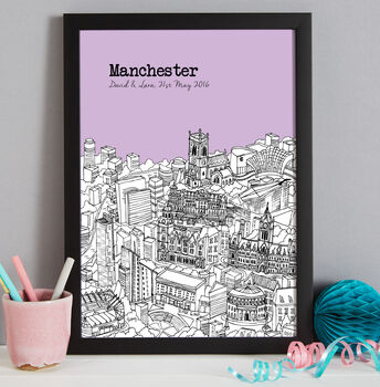 Personalised Manchester Print, 5 of 10