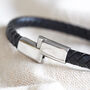 Men's Woven Bracelet With Stainless Steel Clasp, thumbnail 6 of 10