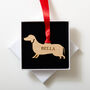 Personalised Dog Outline Christmas Tree Decoration, thumbnail 6 of 12