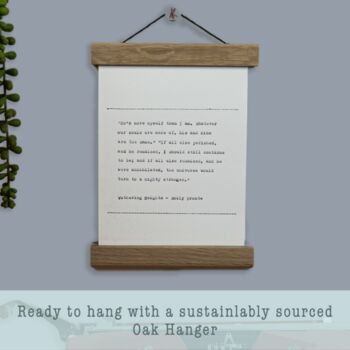 Typed Personalised Quote Wall Hanging, 3 of 4