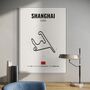Shanghai F1 Track Print F1 Gift, Father's Day Gifts, thumbnail 2 of 2
