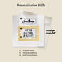 Personalised Scratch Off Baby Announcement Card, thumbnail 4 of 5