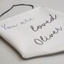 Personalised 'You Are Loved' Embroidered Wall Hanging, thumbnail 5 of 6