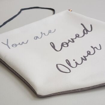 Personalised 'You Are Loved' Embroidered Wall Hanging, 5 of 6