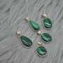 Malachite Pendant: Sterling Silver, thumbnail 8 of 8