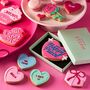 You're My Happy Place Love Heart Valentine's Letterbox Iced Cookie, thumbnail 2 of 10