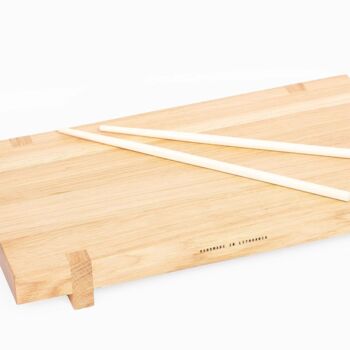 Solid Oak Hand Crafted Sushi Serving Board, 5 of 7