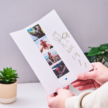 Personalised Photo Strip Father's Day Card, 3 of 5