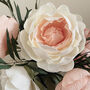 Paper Peony Bouquet With Preserved Eucalyptus, thumbnail 4 of 6