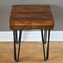 Square Reclaimed Wooden Side Table, thumbnail 8 of 10