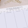 Blue Dog Personalised Weekly Planner Desk Pad, thumbnail 2 of 4