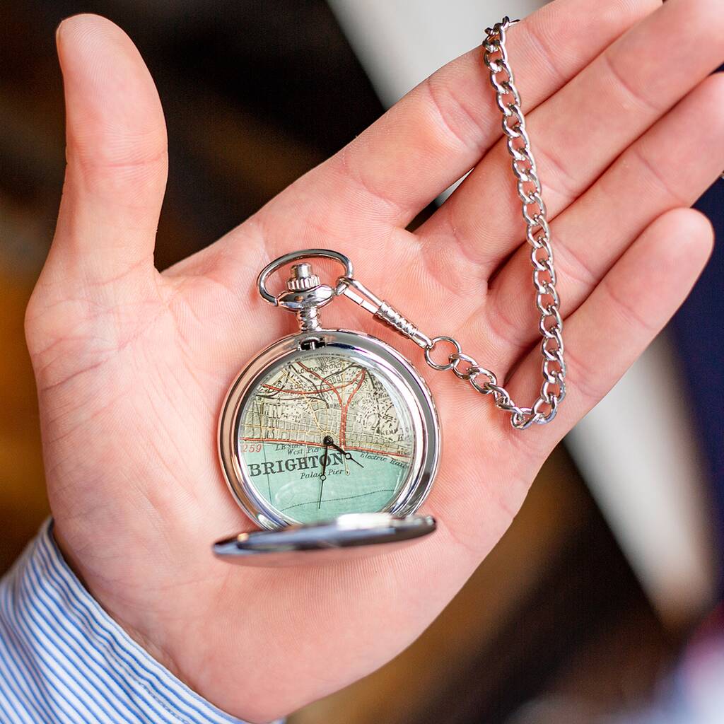 Personalised Map Pocket Watch, 1 of 9
