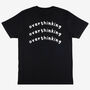 Overthinking Slogan T Shirt In Black, thumbnail 2 of 2