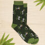 Men's Lazy Panda Bamboo Socks, thumbnail 1 of 5