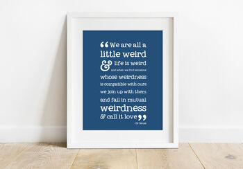 Dr Seuss 'We Are All A Little Weird' Print, 2 of 8