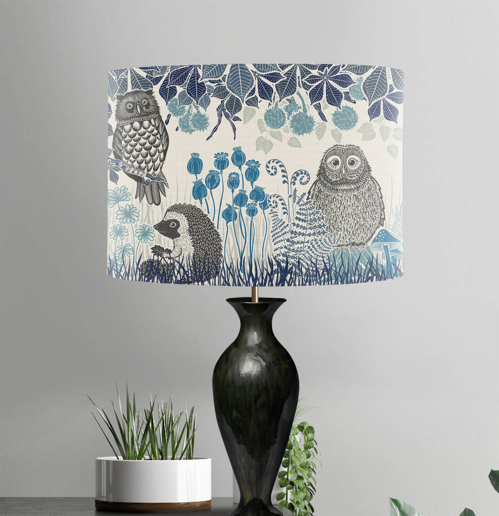 Country Lane Owl Lamp Shade, 1 of 9
