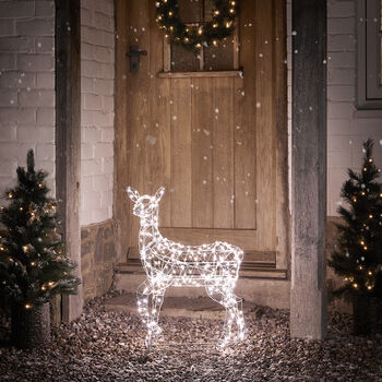 Duchy Fawn Dual Colour Micro LED Light Up Reindeer, 6 of 6