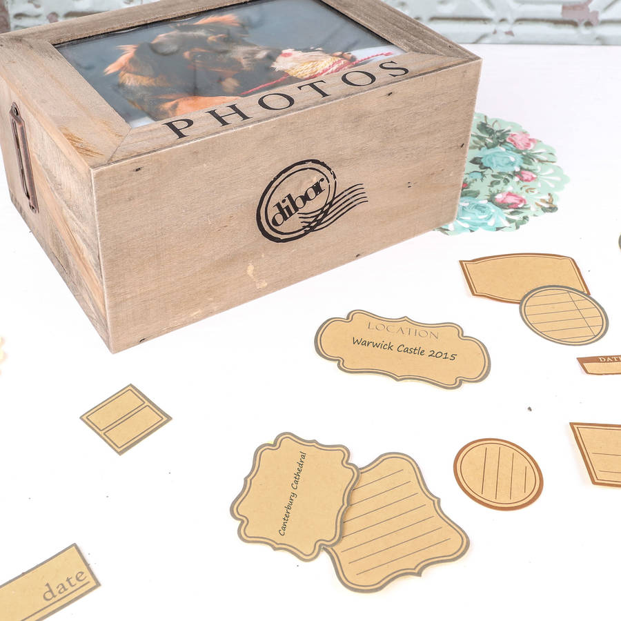 family wooden photo memory boxes by dibor